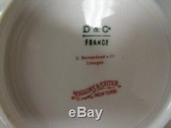 11 D & C L. Bernardaud & Co Limoges Hand Painted Floral Dessert Plates Mint