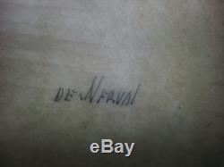 11 PIECE HAND PAINTED LIMOGES PORCELAIN FISH SET signed DE NERVAL Book piece