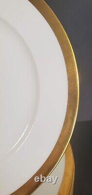 12 Charles Field Haviland Gold Rim Salad Plates CHF48 GDA Limoges 7.5 inch