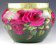 1897 Antique D&c Limoges France Handpainted Roses & Gold Jardiniere Vase Planter