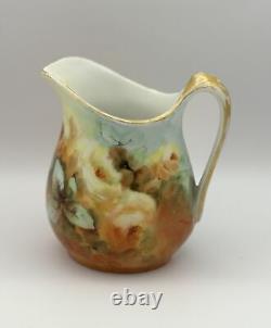 1904 William Guerin & Co. Limoges Hand-Painted by Maxly Porcelain Creamer