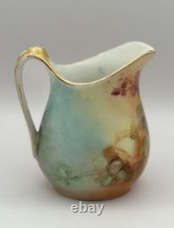 1904 William Guerin & Co. Limoges Hand-Painted by Maxly Porcelain Creamer