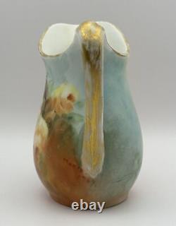 1904 William Guerin & Co. Limoges Hand-Painted by Maxly Porcelain Creamer