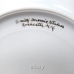 1920s Porcelain Limousine 10 Cabinet Plates Limoges Embossed Shell VERY RARE