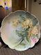 1931 Signed Effie P. Cook Limoges Hand-painted Floral Plate With Scalloped Edge