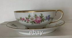 4 CH Field Haviland GOA Limoges France Pink Flowers 5 Piece Place Setting 20pc