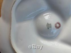 5 Antique CHF GDM Haviland Limoges hand painted Porcelain Oyster Plates FRANCE