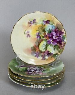 5 D & C Limoges Hand Painted Punted Plates 6