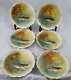 6 Antique Ldbc Flambeau French Limoges Hand Painted Fish Plates 8-1/2 B