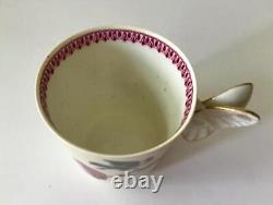 6 Butterfly Handle Haviland & Co Limoges Cups Saucers, Handpainted Birds/Flowers