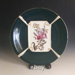 6pc Antique T&V Tressemanes Vogt Limoges Hand Painted Embossed Porcelain Plates