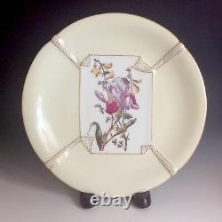 6pc Antique T&V Tressemanes Vogt Limoges Hand Painted Embossed Porcelain Plates