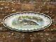 Antique 1800s Limoges Porcelain Fish Serving Platter Hand Painted