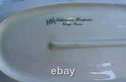 ANTIQUE 1891-14 Blakeman & Henderson Limoges Gilded Gold Celery Dish France