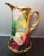 Antique Limoges, France Hand Painted Pitcher, Signed Ca 1900s