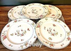 A. Lanternier & Co. Limoges France Hand Painted 6 1/7 Plates Lot Of 5