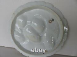 An old haviland limoges co oyster plate hand painted 5 oyster 8.75 inch diameter