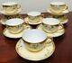 Antique 16-piece T & V Limoges France Hand Painted Cups And Saucers Set