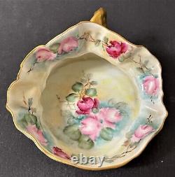 Antique (1892-1907) TRESSEMANES & VOGT LIMOGES France Porcelain Cuspidor/Spitton