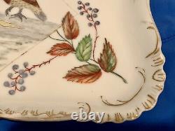 Antique 1892 Haviland & Co Limoges France Hand Painted And Signed Bird Platter