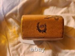 Antique 1898 Limoges Porcelain Miniature Sewing Needle Thread Box