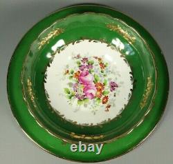 Antique 19thC Limoges French Porcelain Centerpiece Bowl Platter Hand Painted