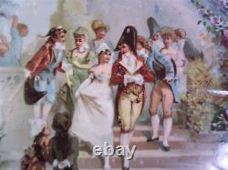 Antique Balleroy & Cie Limoges France Wedding Scene Platter
