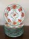 Antique Charles Ahrenfeldt Limoges Saxe Hand-painted Poppy Plates Set Of 11