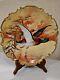 Antique Coronet Limoges Flambeau Duval Hand Painted Porcelain Wall Charger Plate