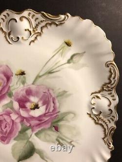 Antique D & C Limoges Porcelain Plate/Hand Painted /Signed And Dated 1897/France