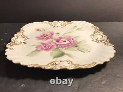Antique D & C Limoges Porcelain Plate/Hand Painted /Signed And Dated 1897/France