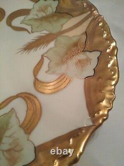 Antique French Hand Painted Limoges Plate Signed 8 3/4