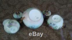 Antique French Limoges Hand Painted Tea Set So Beautiful