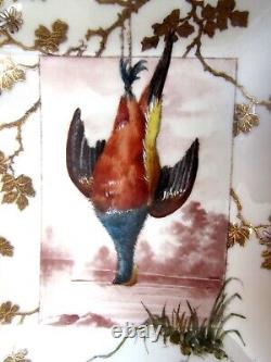 Antique Game Plate Rare Colorful Pheasant