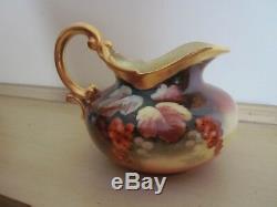 Antique Hand Painted Currants Pickard China Pitcher Signed