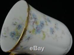 Antique Hand Painted Gilded Gda Ch. Field Haviland Limoges Chocolate Pot & Cup