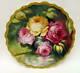 Antique Hand Painted Limoges Roses Charger Plate Artist Signed 1905