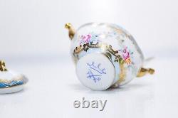Antique Hand Painted Paris Royal Limoges Floral Tureen Motif Jewelry Box RARE