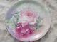 Antique Hand Painted Pink Floral Roses Jpl Limoges France Porcelain Plate