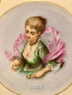 Antique Haviland & Co. Limoges Portrait Plate