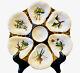 Antique Haviland Limoges 6 Well Oyster Plate Hand Painted Footed Wall Hanger 9w