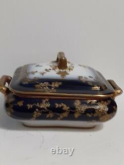 Antique Haviland Limoges Ch Field Ornately Hand Decorated Covered Serving Dish