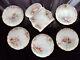 Antique Haviland Limoges Hand Painted Oyster Sea Shell Fish Plates Serving Dish