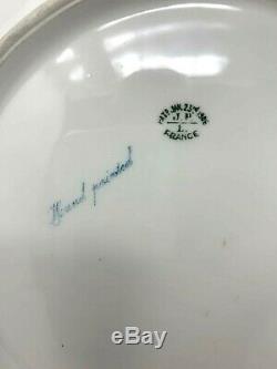 Antique JPL Jean Pouypat Limoges France Hand Painted Plate Night Trail Signed