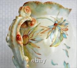 Antique Jean Pouyat Limoges Hand Painted Porcelain Vase