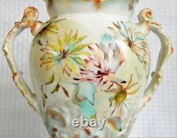 Antique Jean Pouyat Limoges Hand Painted Porcelain Vase