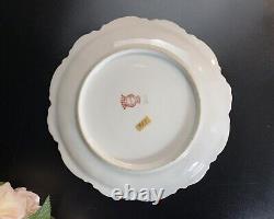 Antique LIMOGES France Fish Plate Mermod & Jaccard Signed PUVIS Rococo