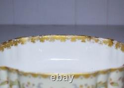 Antique LIMOGES France Haviland Hand Painted Porcelain Covered Serving Bowl
