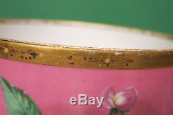 Antique Limoges HP Hand Painted Jardiniere Pink Floral Dogwood