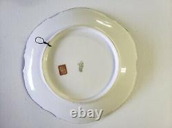 Antique Limoges Hand Painted Artist Signed Charger Plate Henrios, Woman in Park